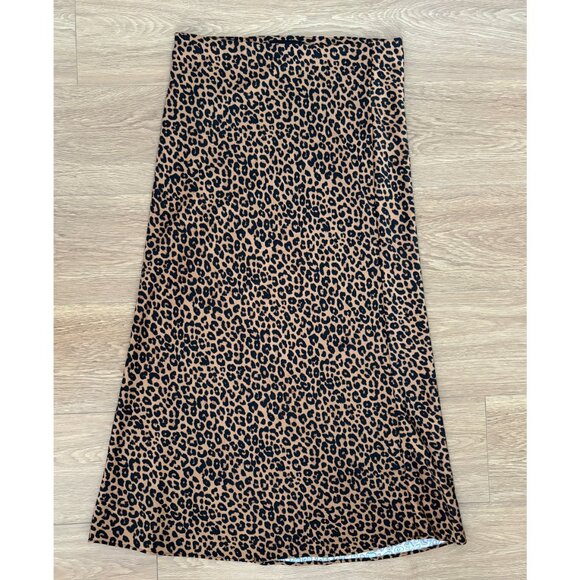 Zara Satin Effect Leopard Skirt - Picture 4 of 4